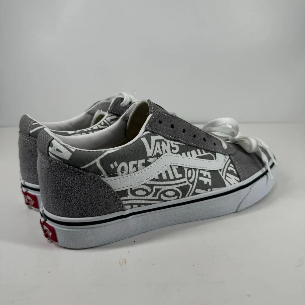 Vans Ward Low OTW Repeat Men's 7.5 Frost Grey/White Suede Canvas Skate Sneaker
